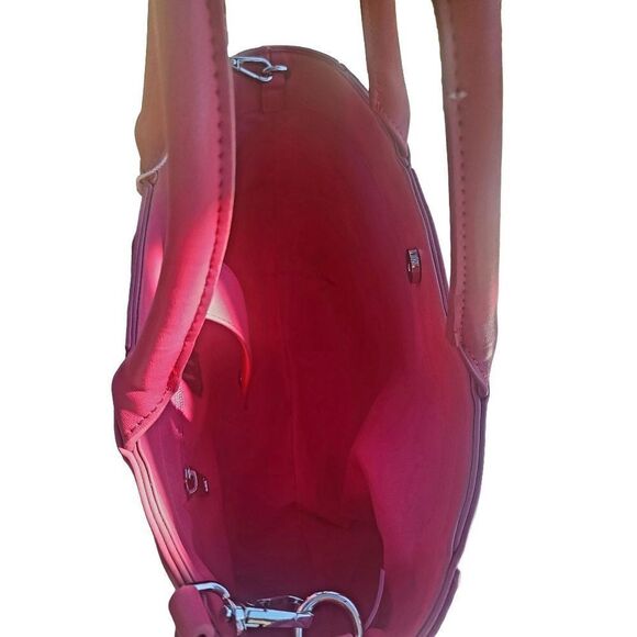 NWT Worthington Wor Woven Shopper pink bag. - Picture 3 of 6